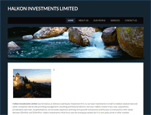 Tablet Screenshot of halkoninvestments.com